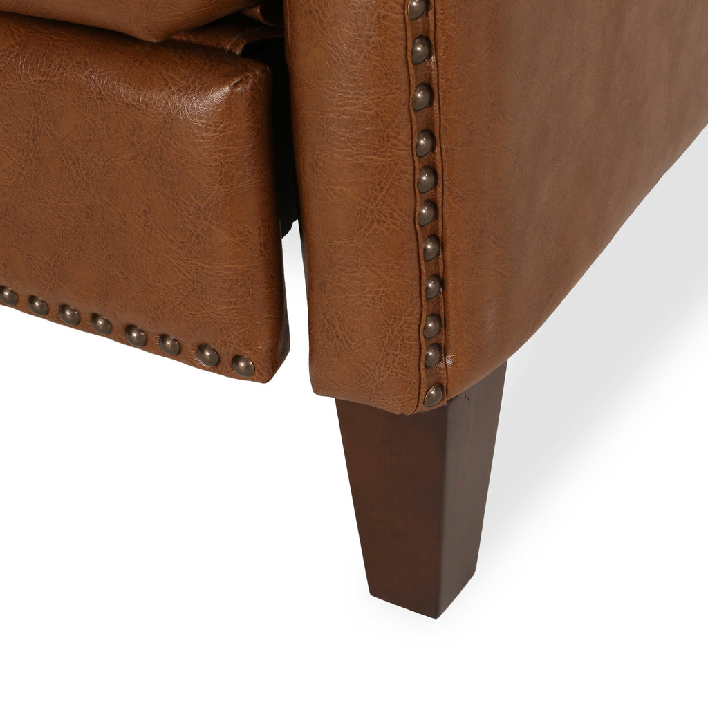 Fauteuil inclinable rembourré Cavanaugh avec garniture cloutée par Christopher Knight Home