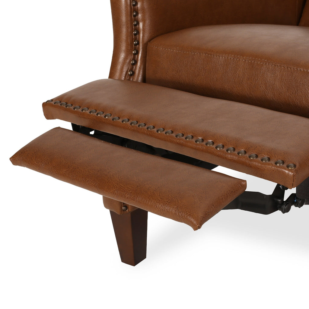 Fauteuil inclinable rembourré Cavanaugh avec garniture cloutée par Christopher Knight Home