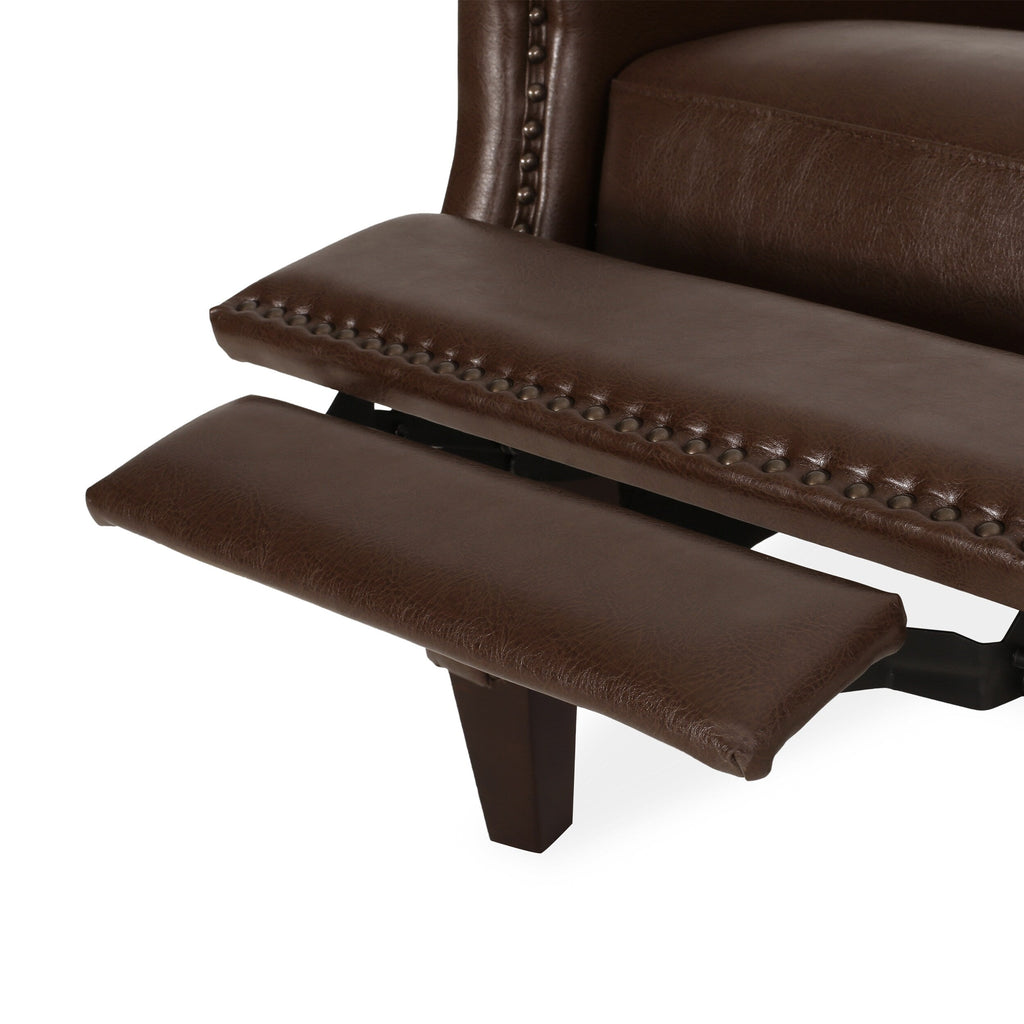 Fauteuil inclinable rembourré Cavanaugh avec garniture cloutée par Christopher Knight Home