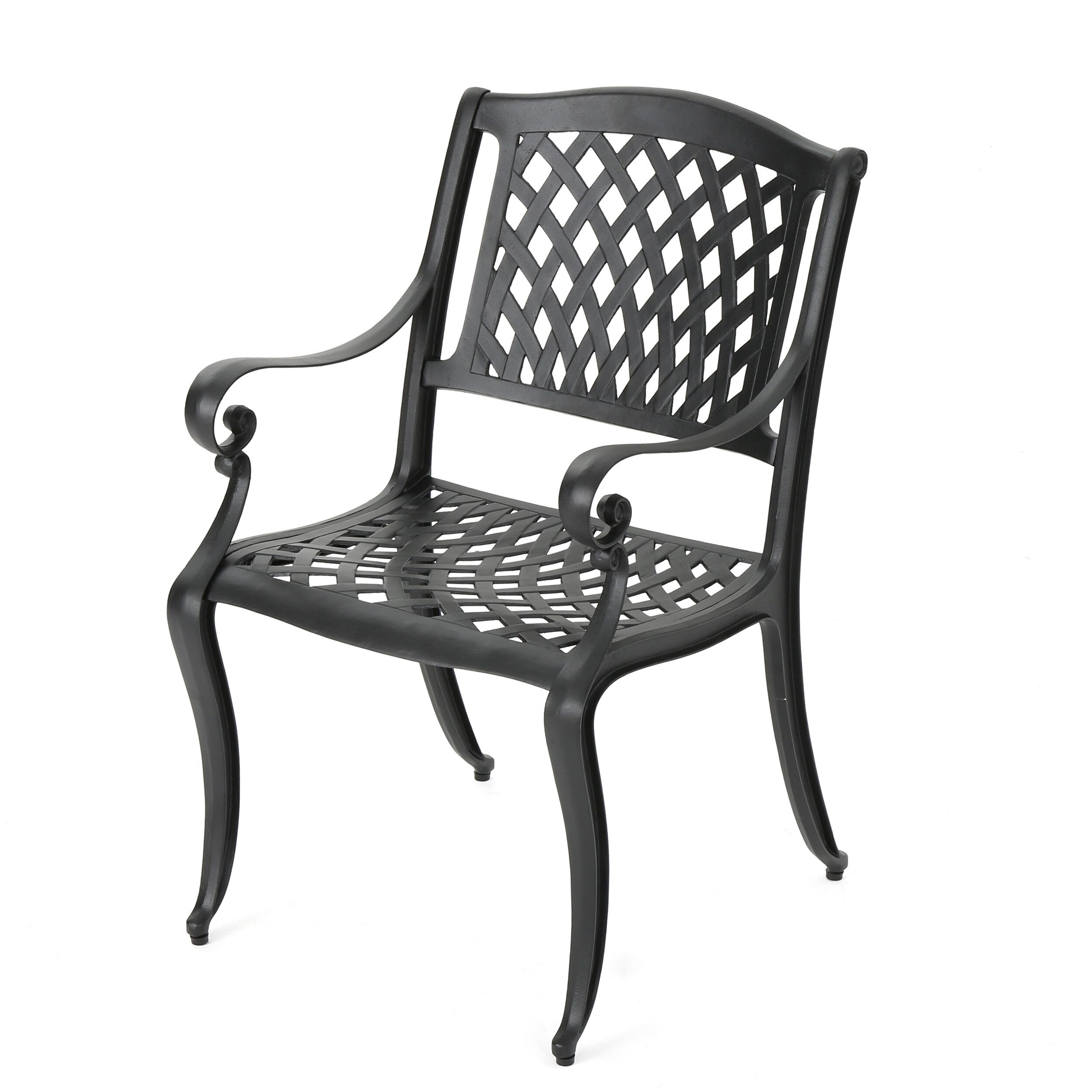 Ensemble de salle à manger d'extérieur en aluminium Cayman 7 pièces par Christopher Knight Home