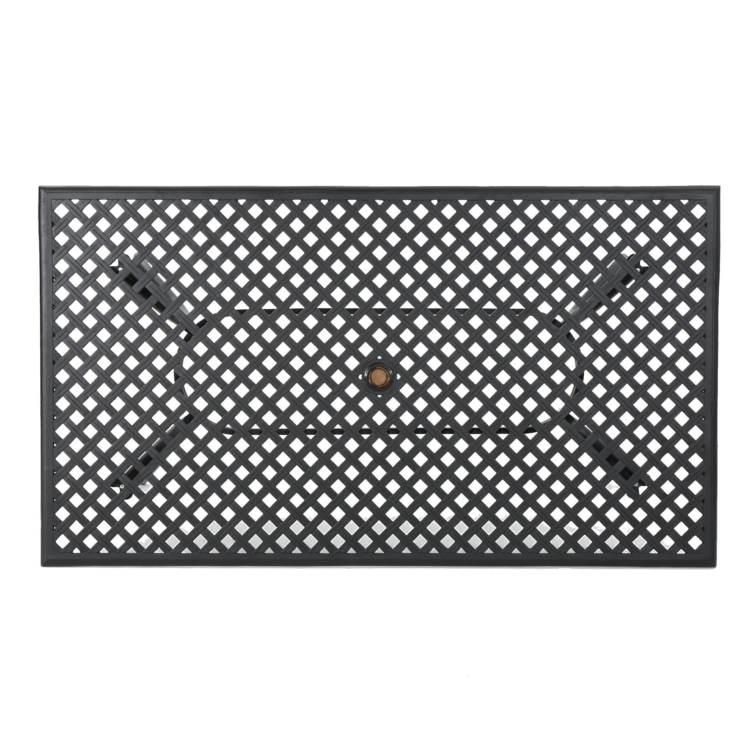 Ensemble de salle à manger d'extérieur en aluminium Cayman 7 pièces par Christopher Knight Home