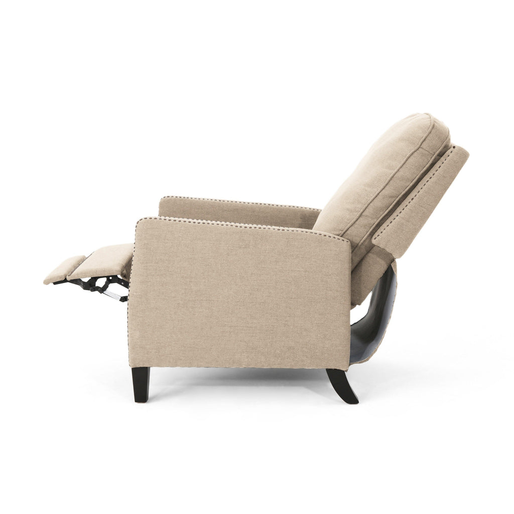 Fauteuil inclinable traditionnel en tissu Cecelia par Christopher Knight Home