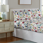 Parure de lit Celeste Home en coton épais 190 g/m², flanelle et velours