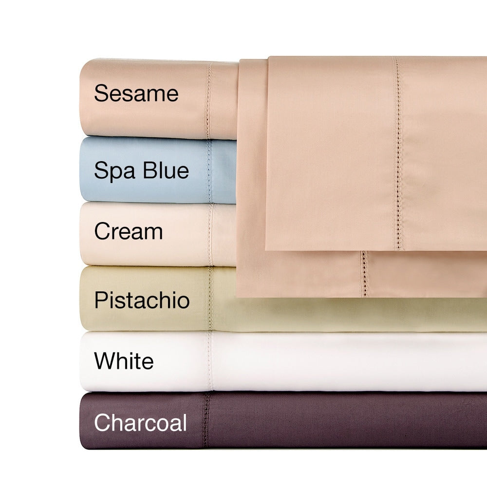 Taies d'oreiller Celeste Home en satin de coton Pima 610 fils (lot de 2)