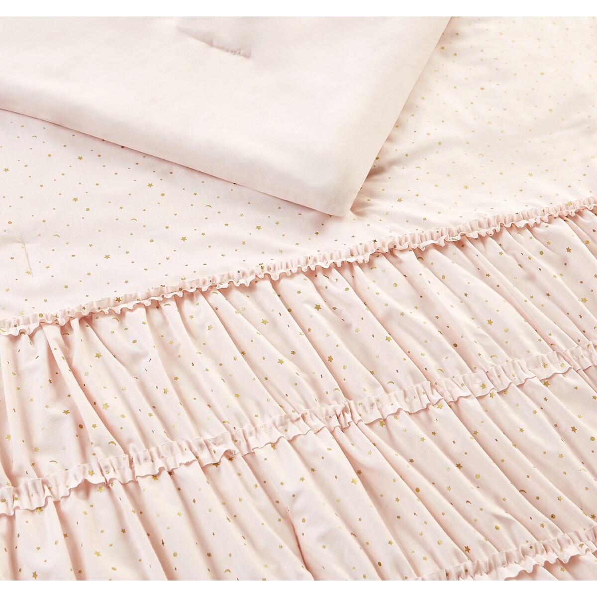 Parure de lit en microfibre ultra douce rose Princesse Céleste avec oreiller Lune