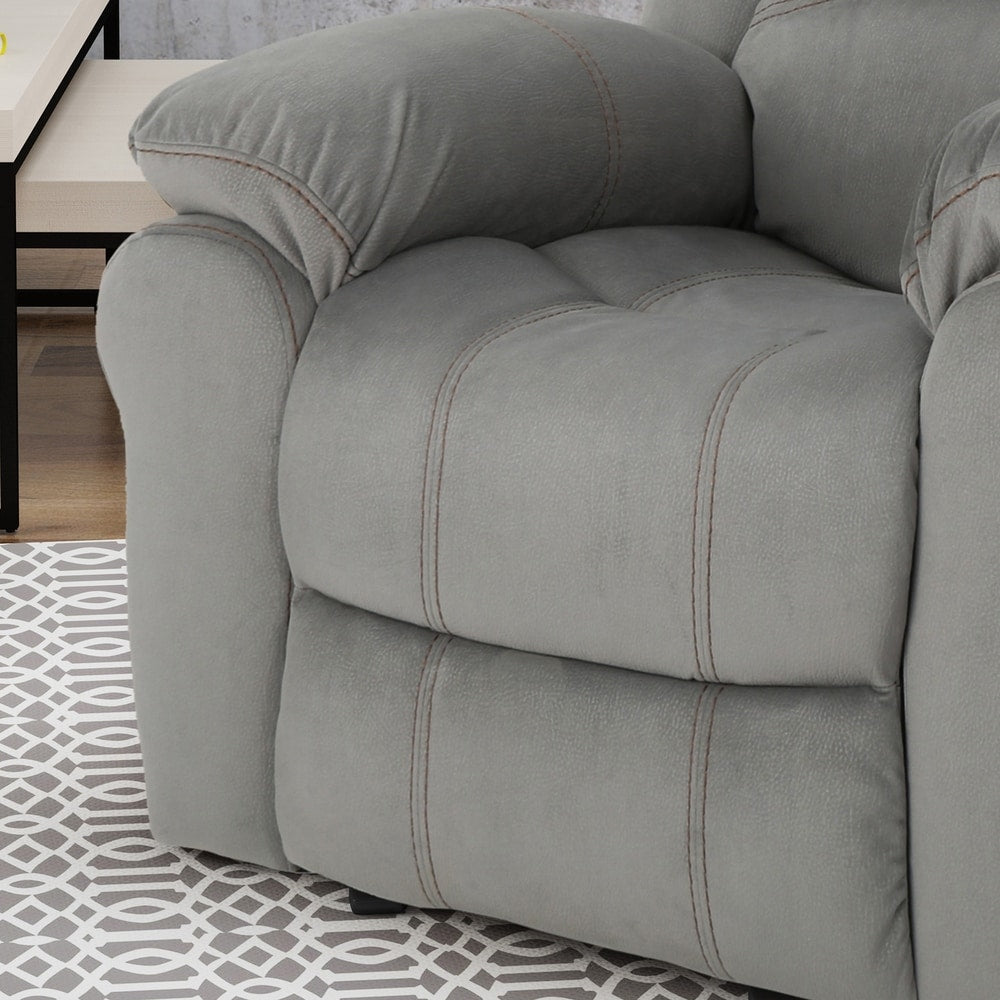 Fauteuil inclinable coulissant en microfibre Celestina Bubba par Christopher Knight Home