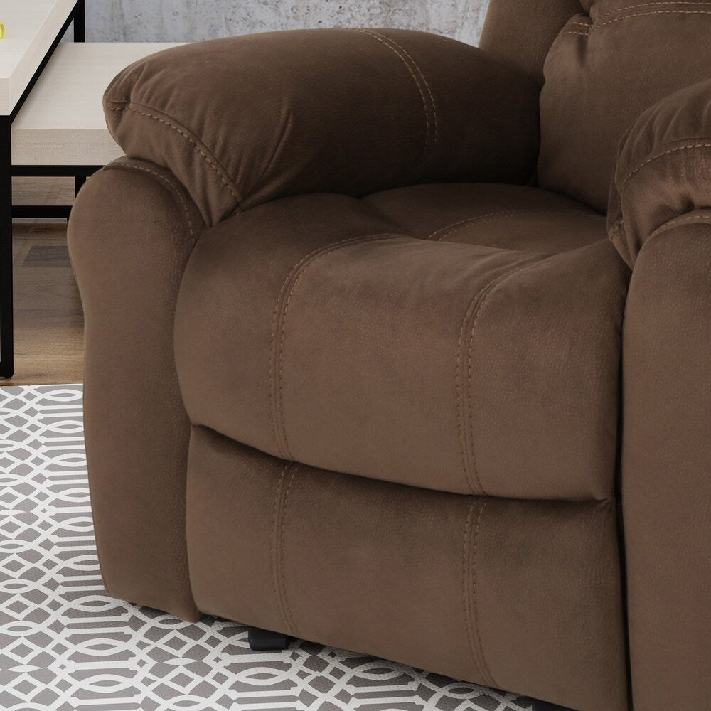 Fauteuil inclinable coulissant en microfibre Celestina Bubba par Christopher Knight Home