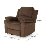 Fauteuil inclinable coulissant en microfibre Celestina Bubba par Christopher Knight Home