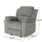 Fauteuil inclinable coulissant en microfibre Celestina Bubba par Christopher Knight Home