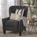 Fauteuil inclinable en tissu capitonné Cerelia par Christopher Knight Home