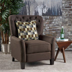 Fauteuil inclinable en tissu capitonné Cerelia par Christopher Knight Home