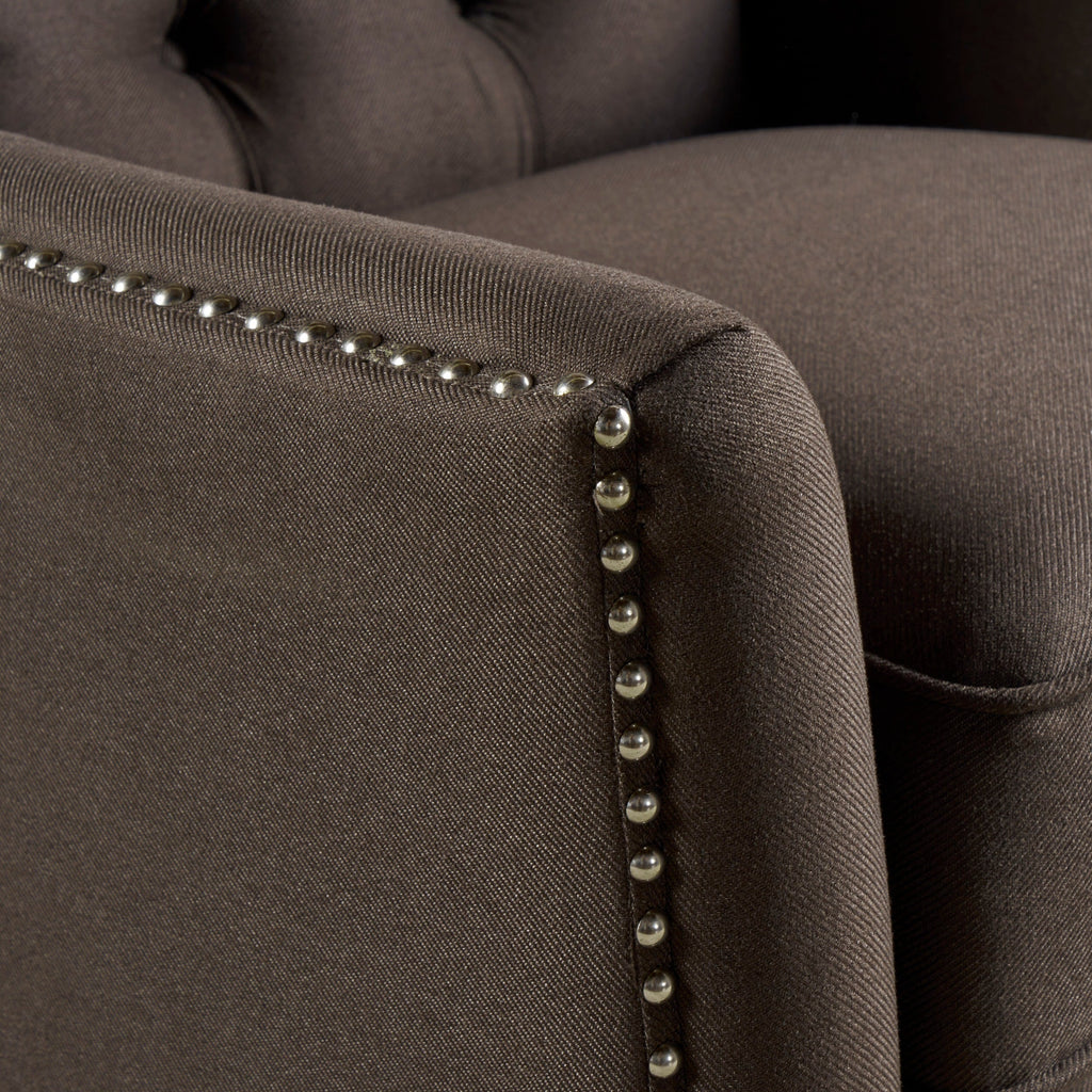 Fauteuil inclinable en tissu capitonné Cerelia par Christopher Knight Home