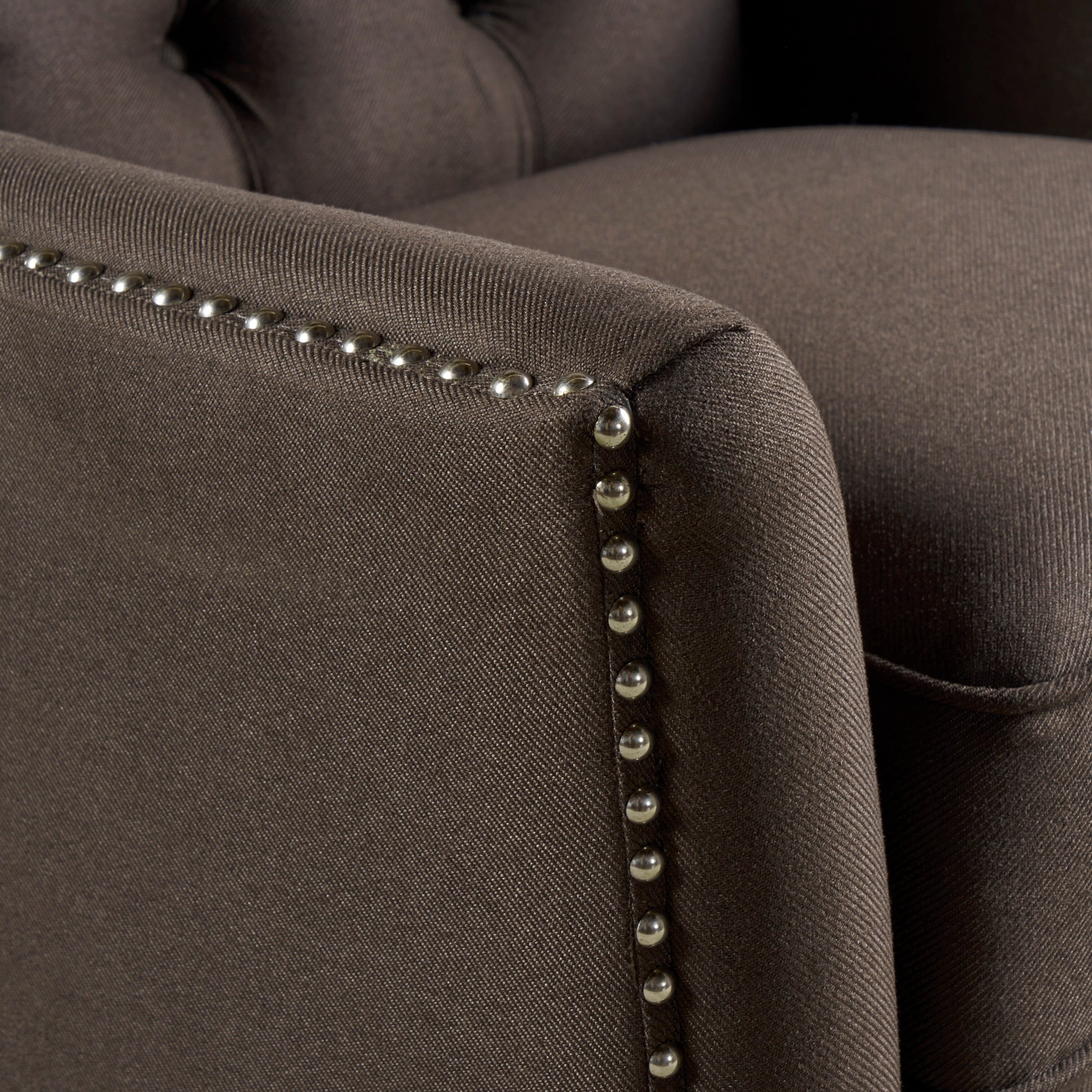 Fauteuil inclinable en tissu capitonné Cerelia par Christopher Knight Home