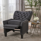 Fauteuil inclinable en tissu capitonné Cerelia par Christopher Knight Home