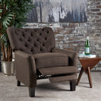 Fauteuil inclinable en tissu capitonné Cerelia par Christopher Knight Home
