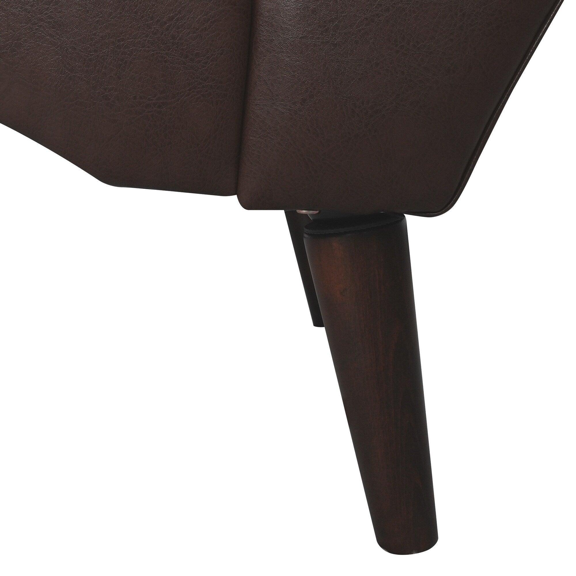 Chaise longue d'intérieur avec accoudoirs, fauteuil d'appoint moelleux, chaise longue rembourrée avec coussin et pieds en bois massif