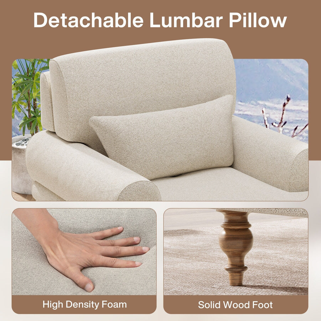 Chaise longue d'intérieur moderne et confortable avec dossier réglable