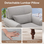 Chaise longue d'intérieur moderne et confortable avec dossier réglable