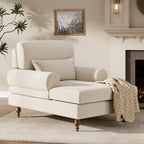 Chaise longue d'intérieur moderne et confortable avec dossier réglable