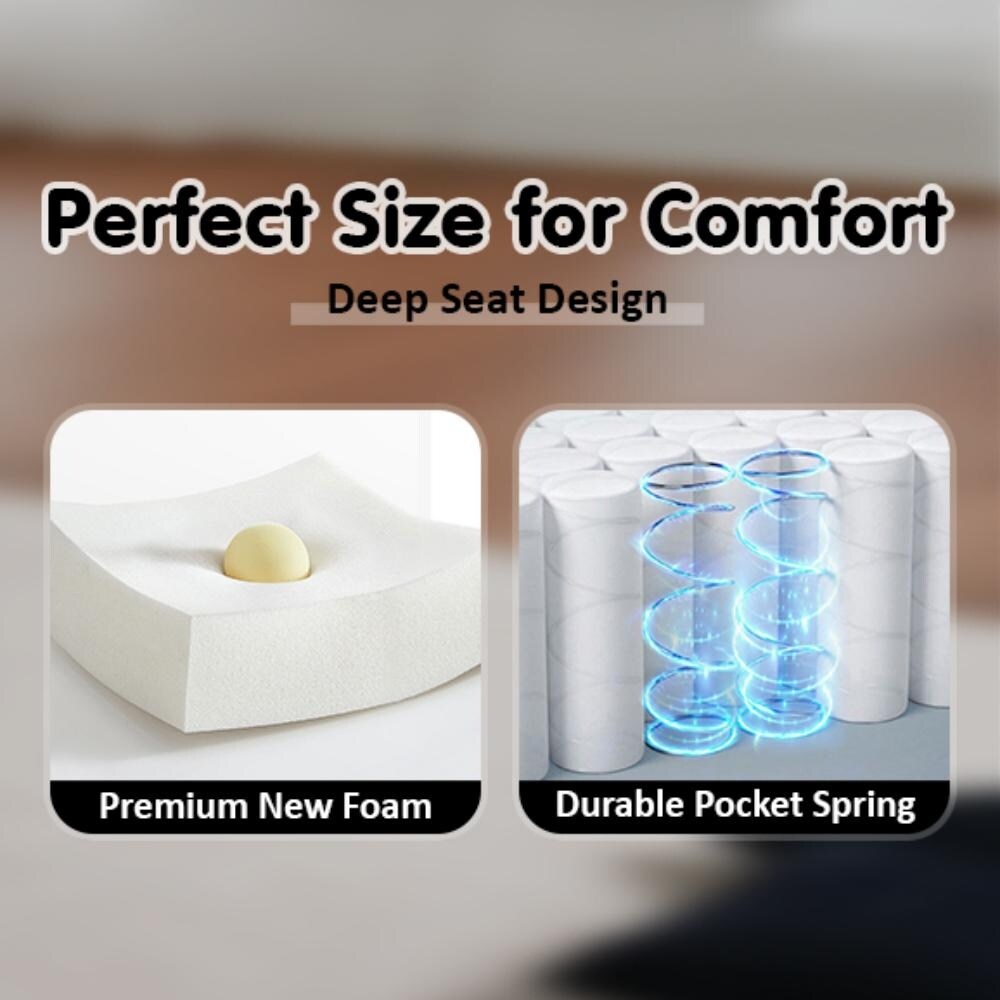 Chaise longue, canapés pour salon, canapé-lit rembourré surdimensionné pour l'intérieur, canapé-lit Cloud pour l'intérieur, siège profond