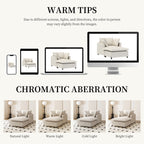 Chaise longue, canapé-lit simple en chenille avec assise large, fauteuil-lit rembourré avec pouf amovible, ensemble de canapé de lecture