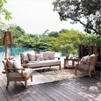 Ensemble de conversation Cambridge Casual Chara 4 pièces en teck pour patio