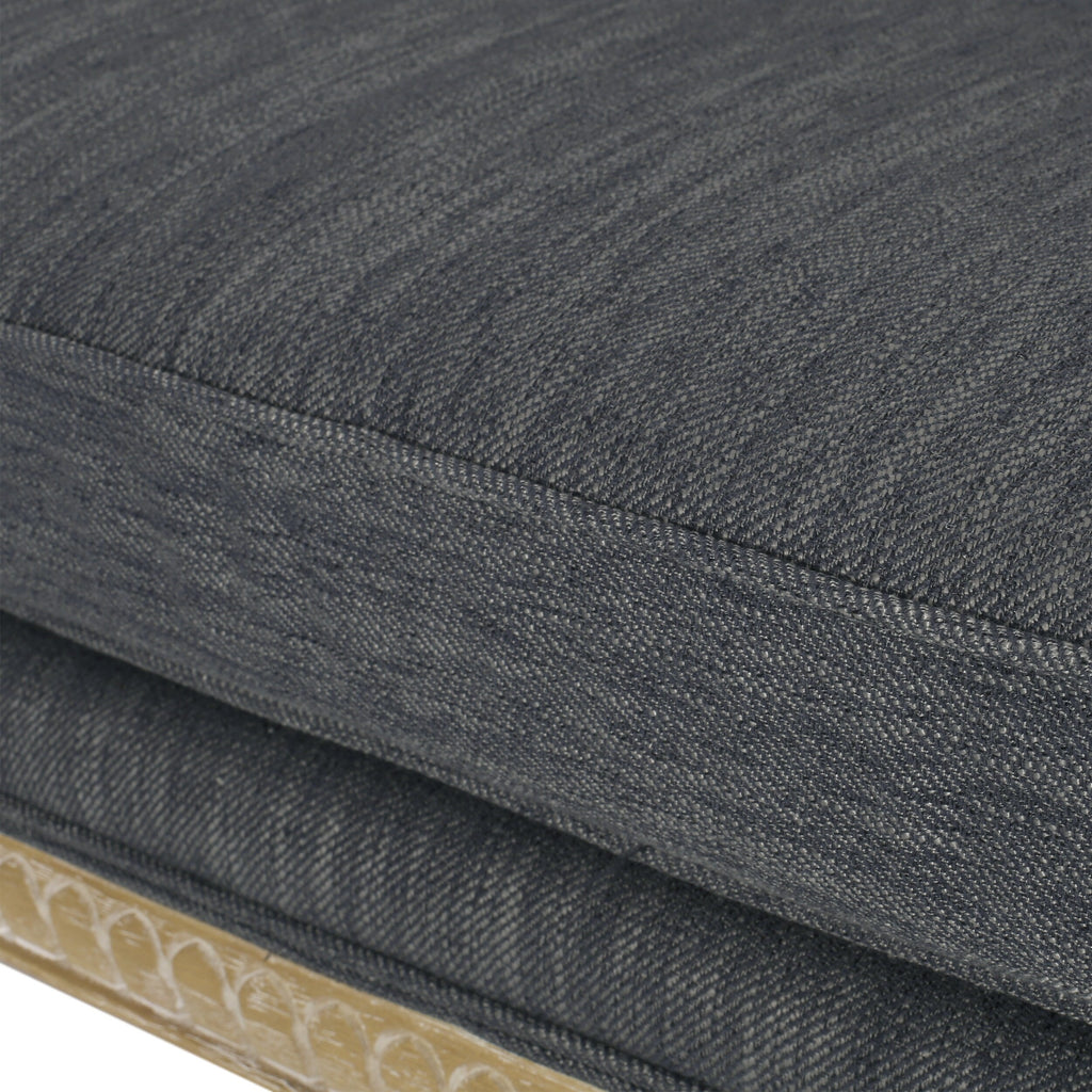 Canapé causeuse en bois anthracite 49,75 $ avec cadre en bois Rubbey et pieds en bois pour le salon