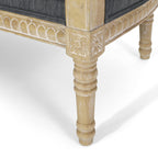 Canapé causeuse en bois anthracite 49,75 $ avec cadre en bois Rubbey et pieds en bois pour le salon