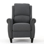 Fauteuil inclinable à dossier relevable en tissu anthracite (entretien facile)