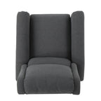 Fauteuil inclinable à dossier relevable en tissu anthracite (entretien facile)