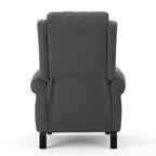 Fauteuil inclinable à dossier relevable en tissu anthracite (entretien facile)