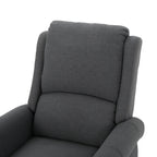Fauteuil inclinable à dossier relevable en tissu anthracite (entretien facile)