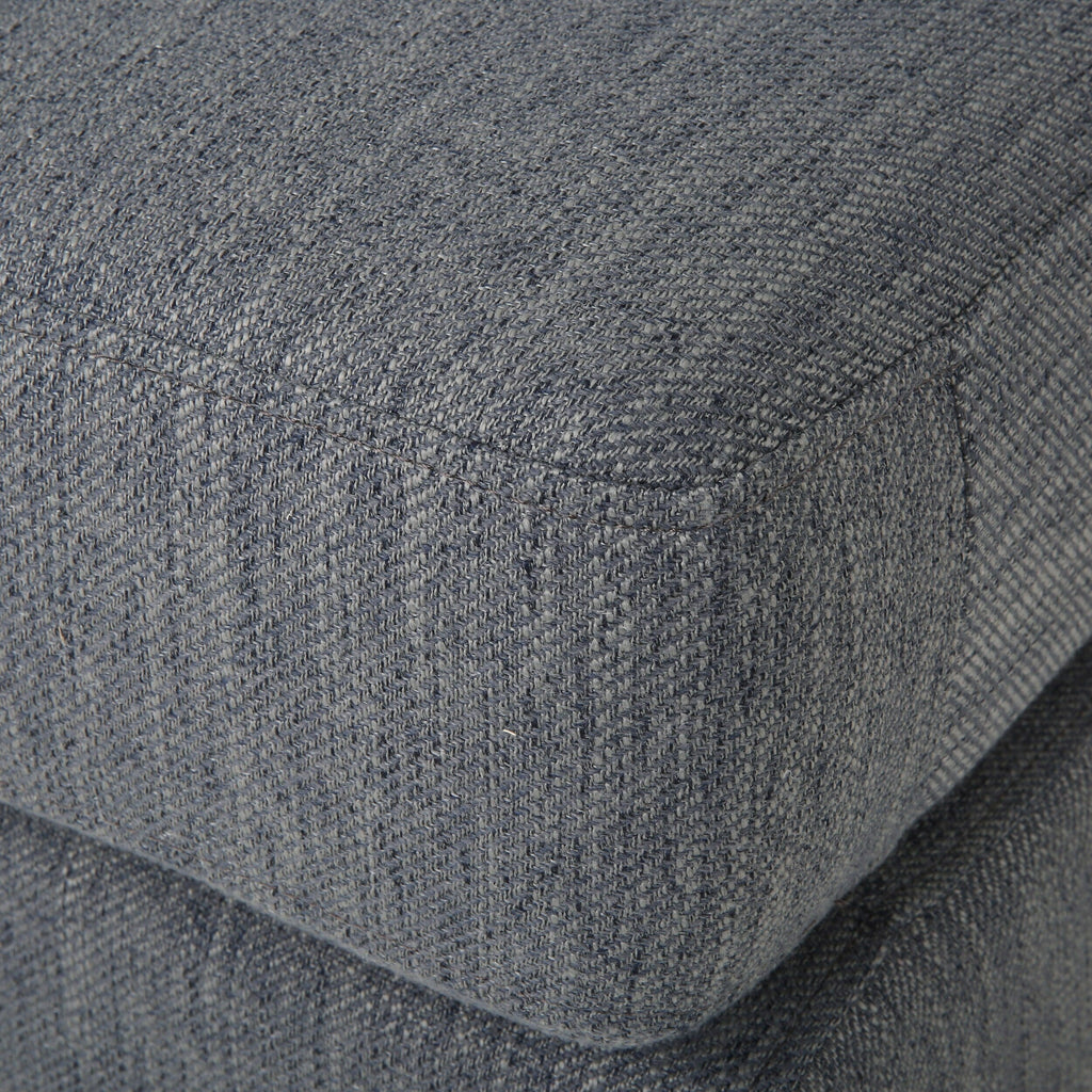 Canapé 3 places moderne 101 en charbon de bois avec pieds en bois et deux coussins pour le salon