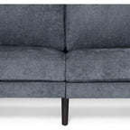 Canapé 3 places rembourré moderne anthracite 96,25 avec pieds en bois et coussins décoratifs pour le salon