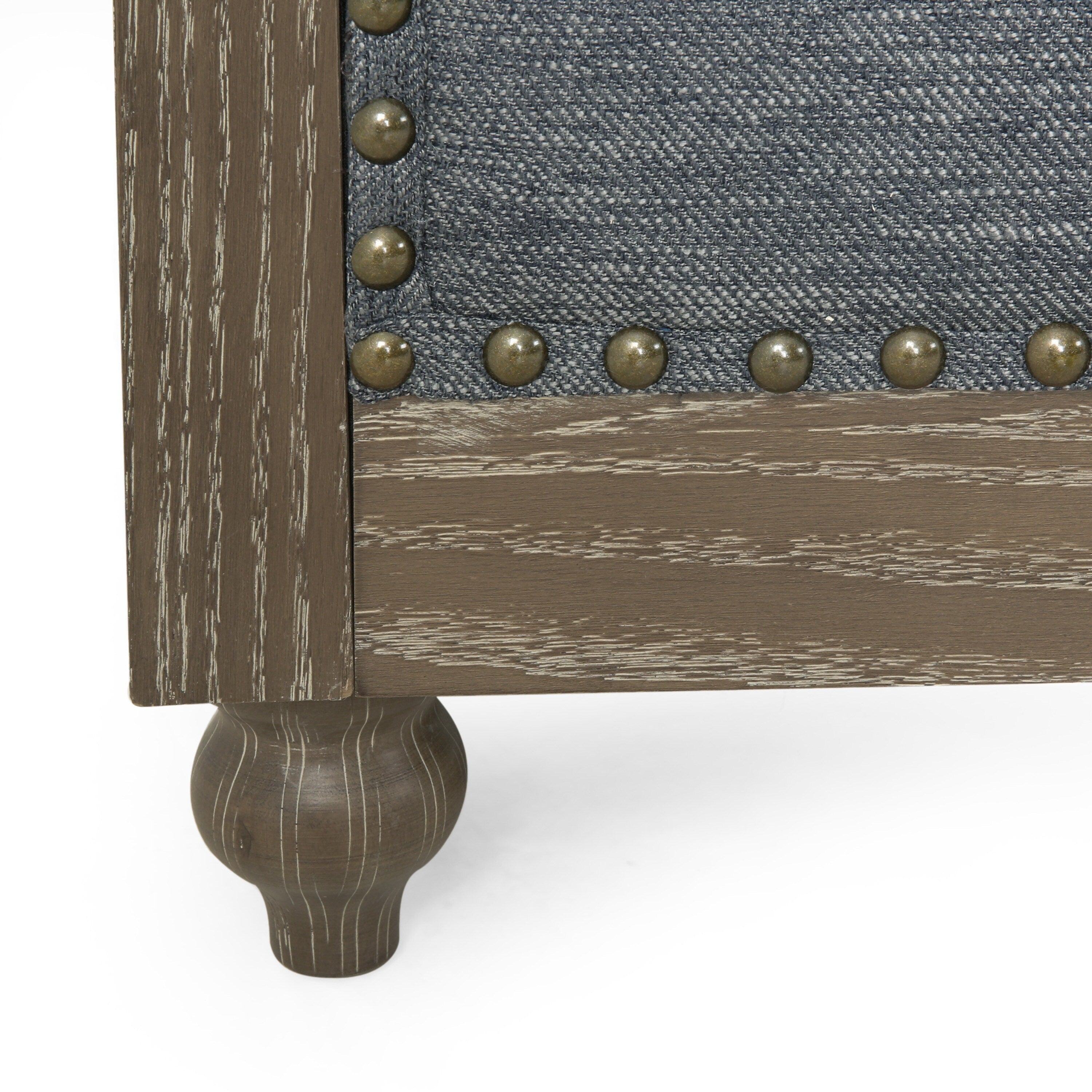 Canapé Chesterfield 3 places capitonné de style rétro anthracite avec pieds en bois pour le salon