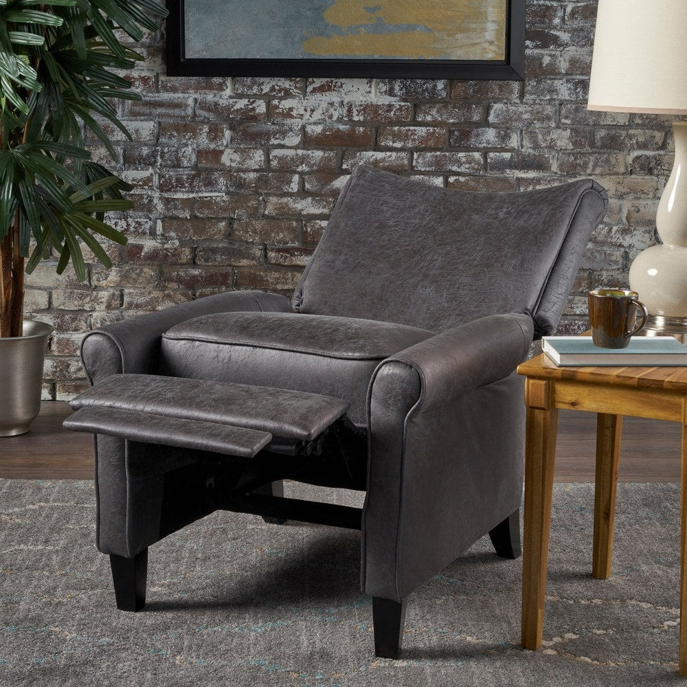 Fauteuil inclinable traditionnel en microfibre Charell par Christopher Knight Home