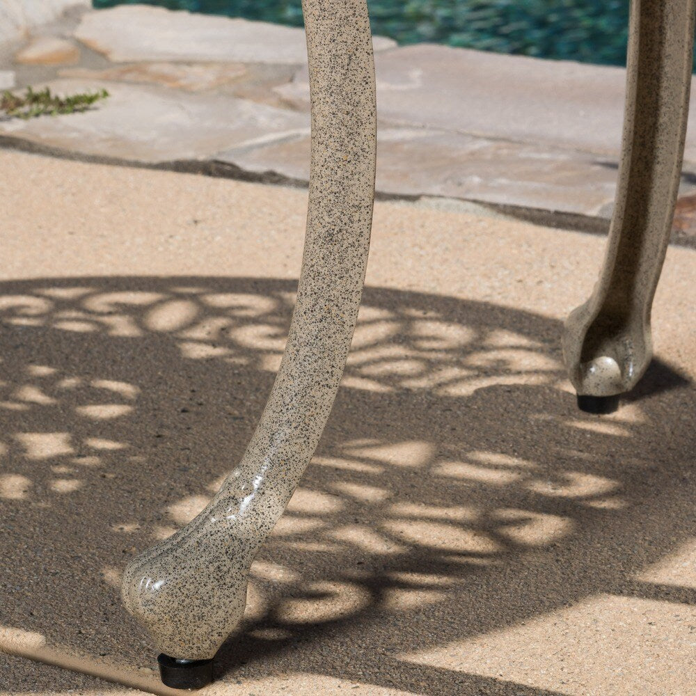 Ensemble de bistrot Charleston en aluminium et cuivre par Christopher Knight Home