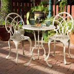 Ensemble de bistrot Charleston en aluminium et cuivre par Christopher Knight Home