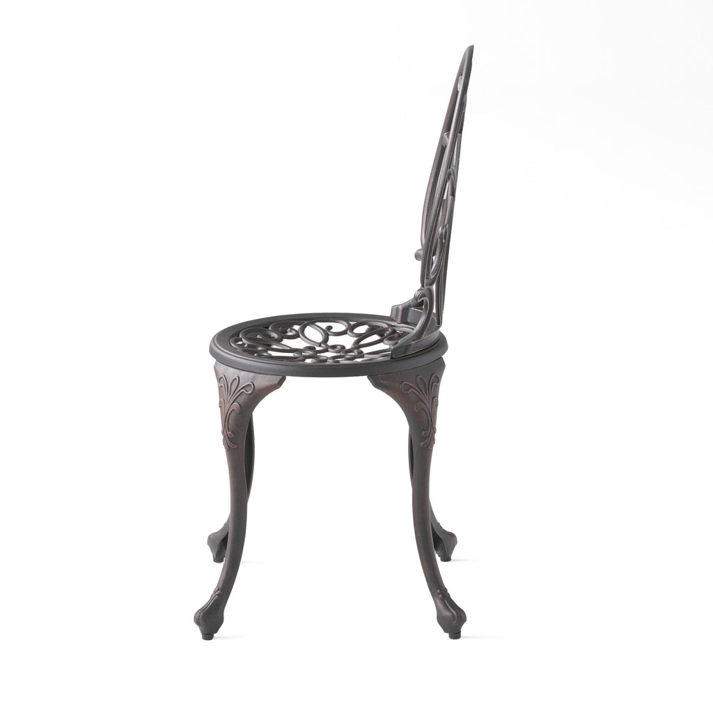 Ensemble de bistrot Charleston en aluminium et cuivre par Christopher Knight Home