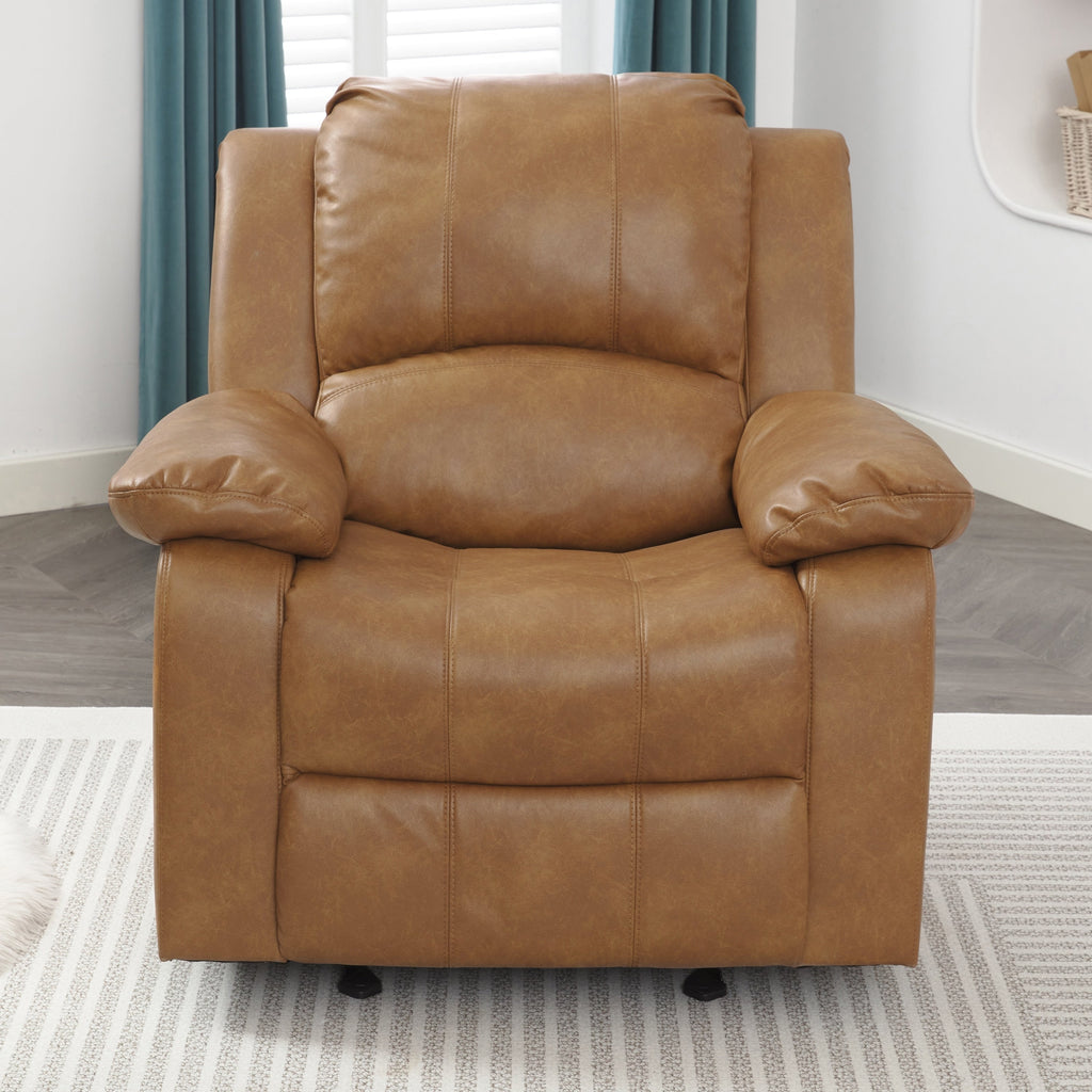 Fauteuil inclinable à bascule Charleston en cuir et gel par Greyson Living
