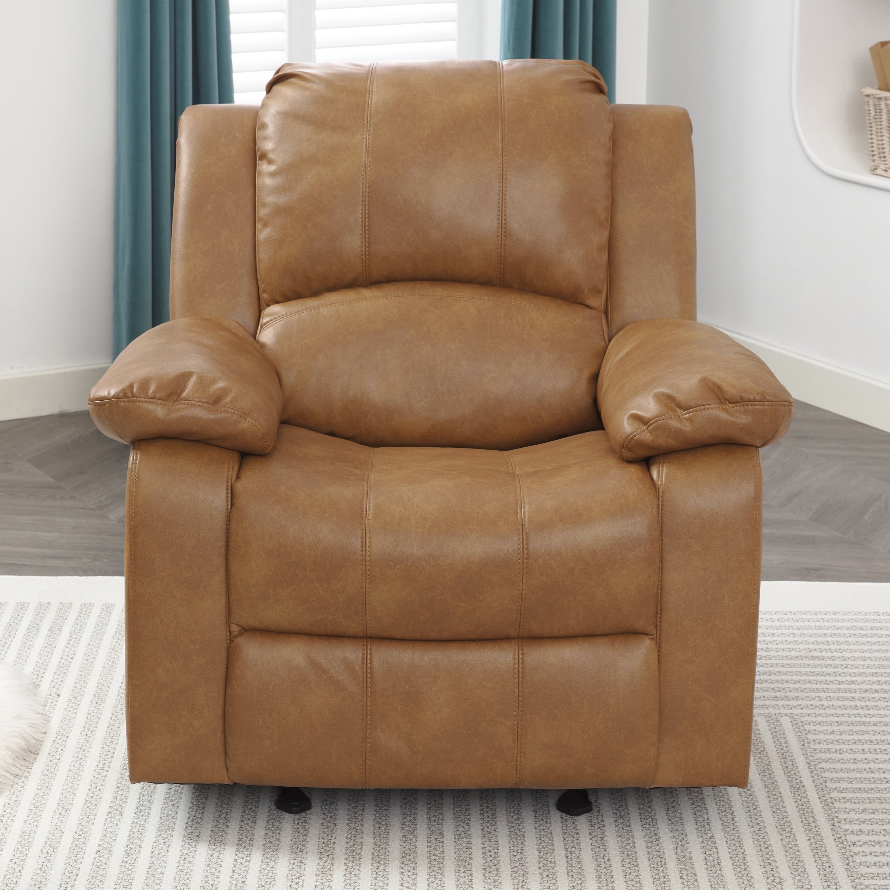 Fauteuil inclinable à bascule Charleston en cuir et gel par Greyson Living