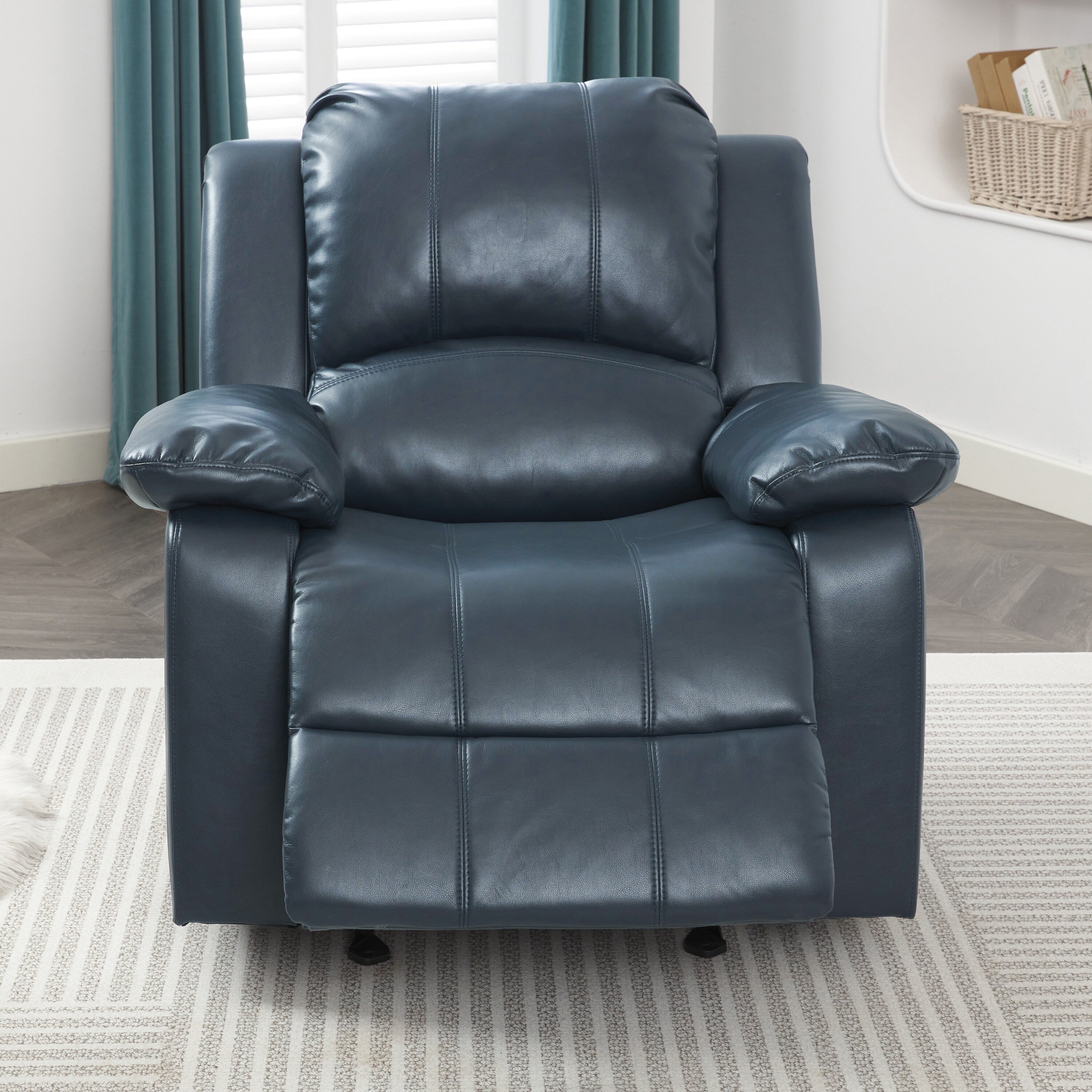 Fauteuil inclinable à bascule Charleston en cuir et gel par Greyson Living