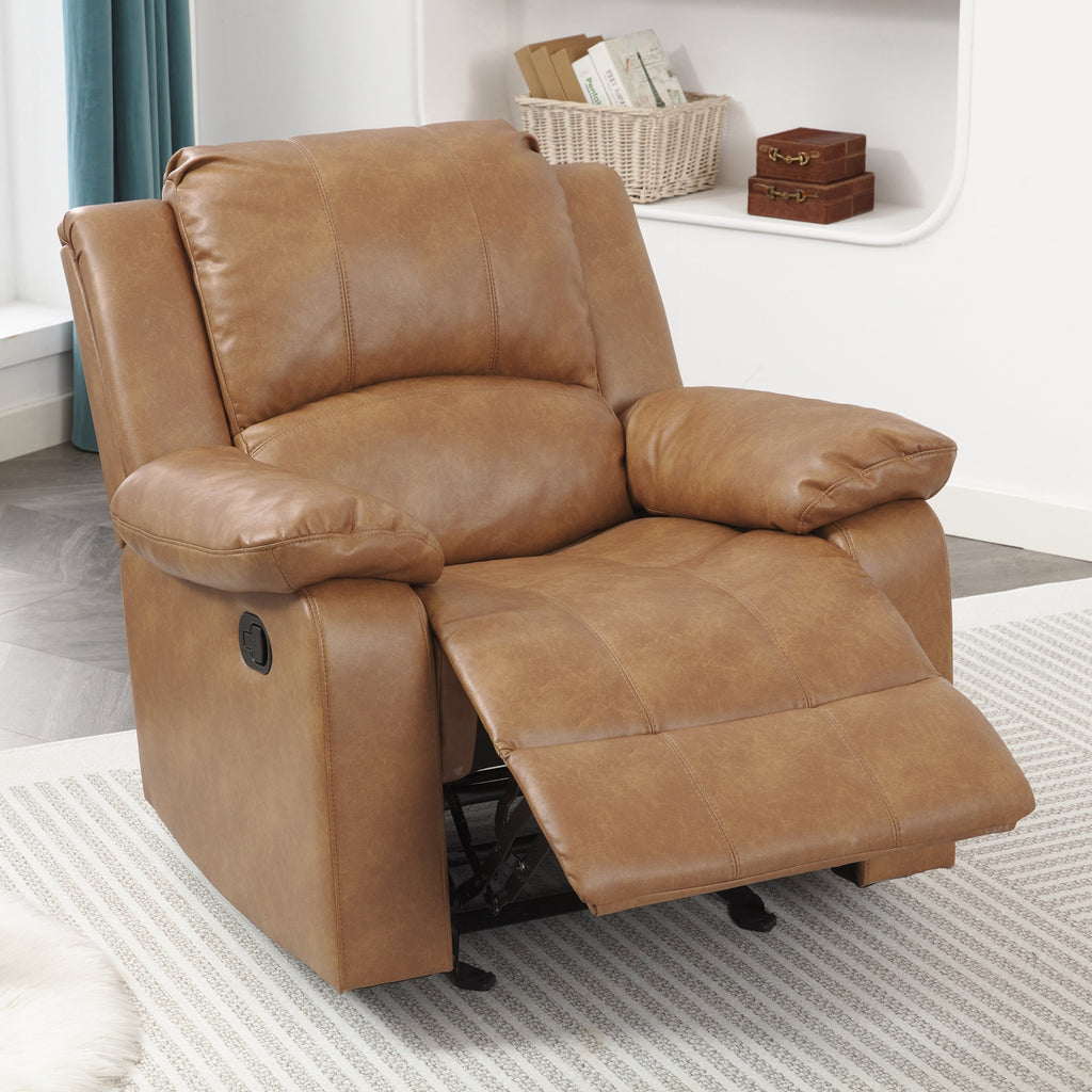 Fauteuil inclinable à bascule Charleston en cuir et gel par Greyson Living