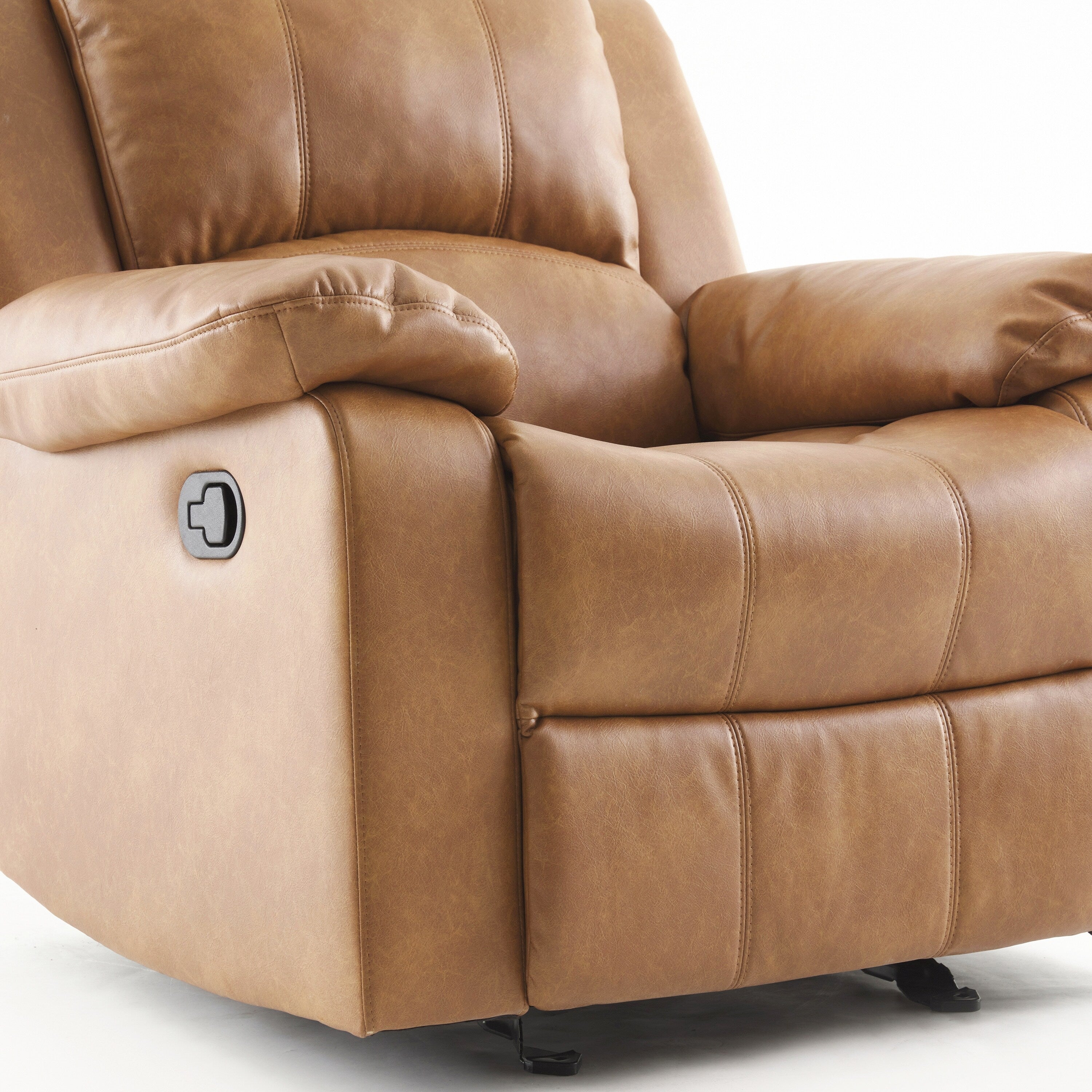 Fauteuil inclinable à bascule Charleston en cuir et gel par Greyson Living