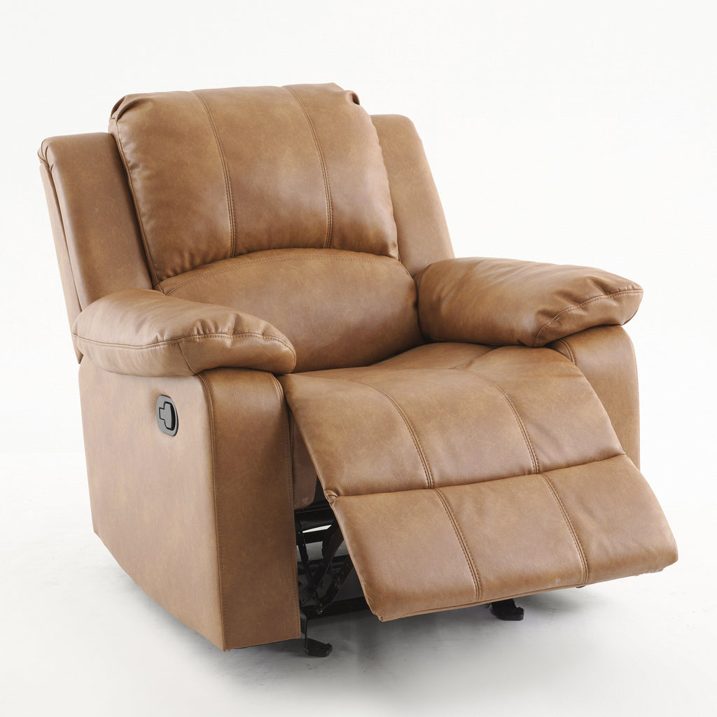 Fauteuil inclinable à bascule Charleston en cuir et gel par Greyson Living