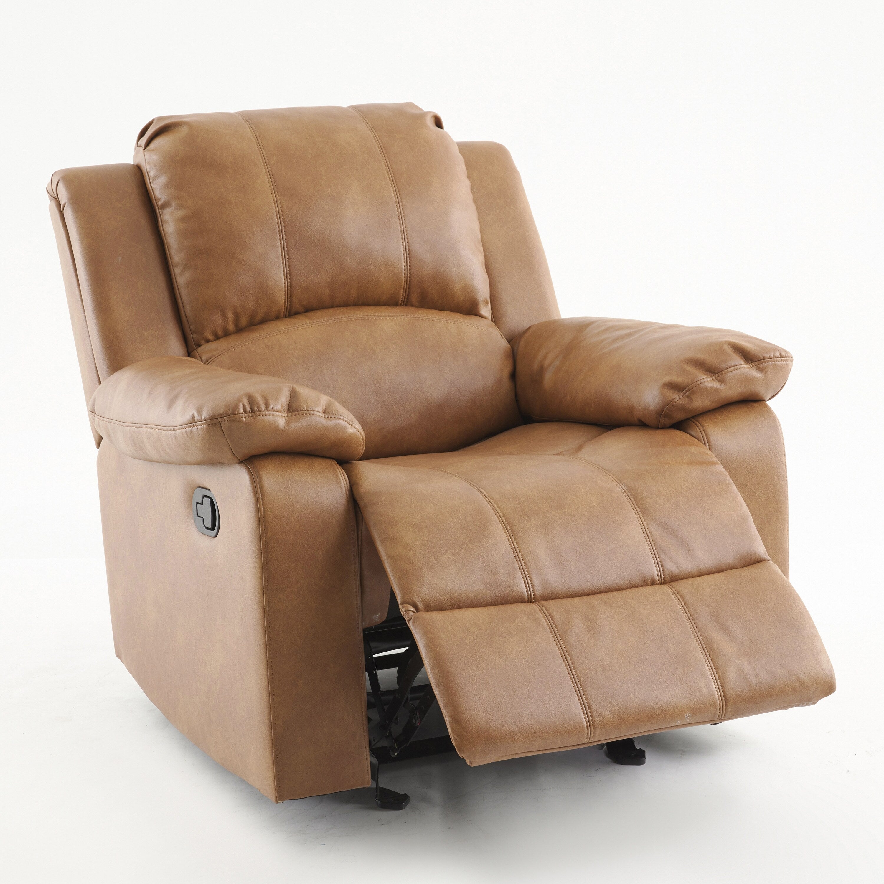Fauteuil inclinable à bascule Charleston en cuir et gel par Greyson Living