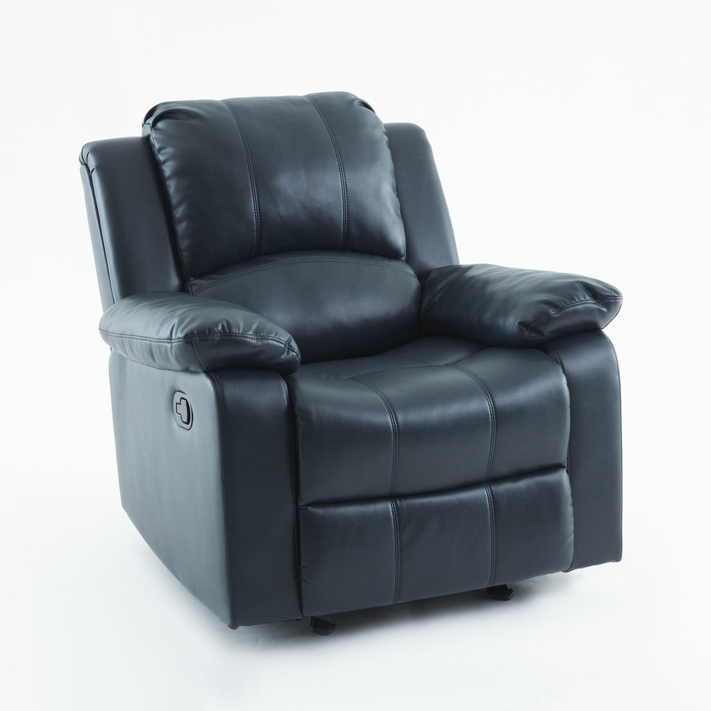 Fauteuil inclinable à bascule Charleston en cuir et gel par Greyson Living