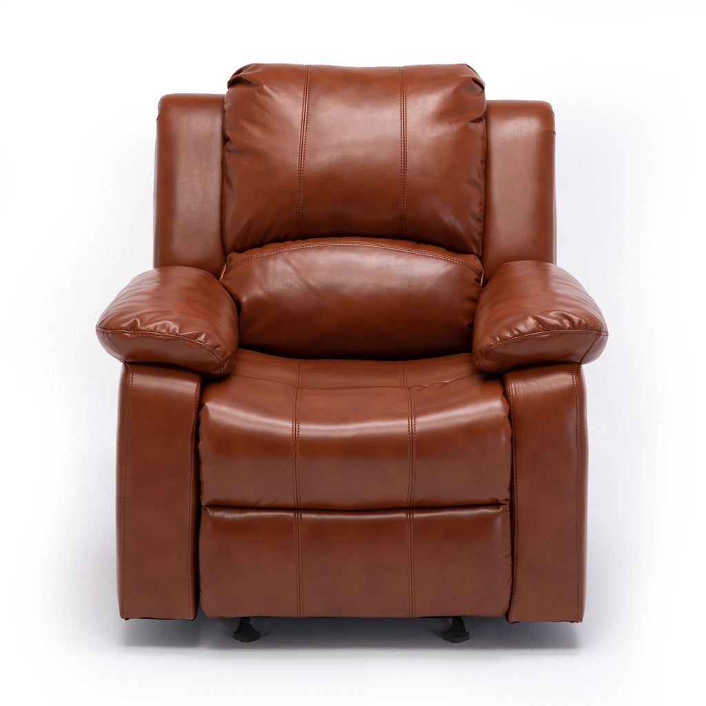 Fauteuil inclinable à bascule Charleston en cuir et gel par Greyson Living
