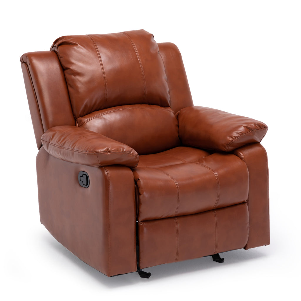 Fauteuil inclinable à bascule Charleston en cuir et gel par Greyson Living