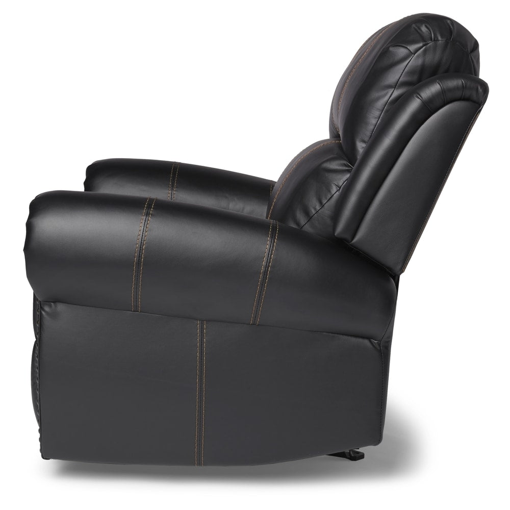 Fauteuil club inclinable Charlie en cuir PU par Christopher Knight Home